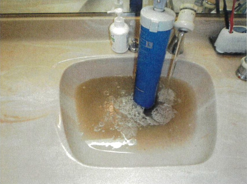 ベルメゾン堀川　排水管高圧洗浄　洗面所排水管